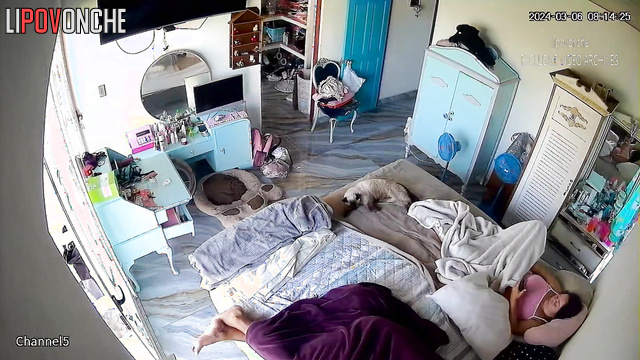 Sleeping couple is about to wake up and start fucking