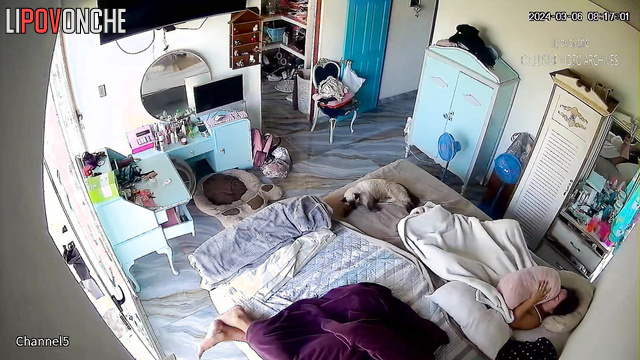 Sleeping couple is about to wake up and start fucking