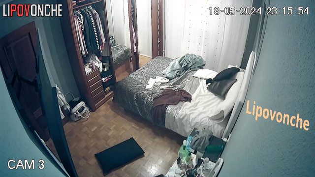 Tattooed couple having rough sex in the bedroom on the bed