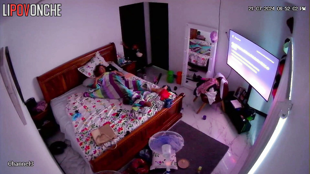 Couple finally waited for the moment when they would be alone at home