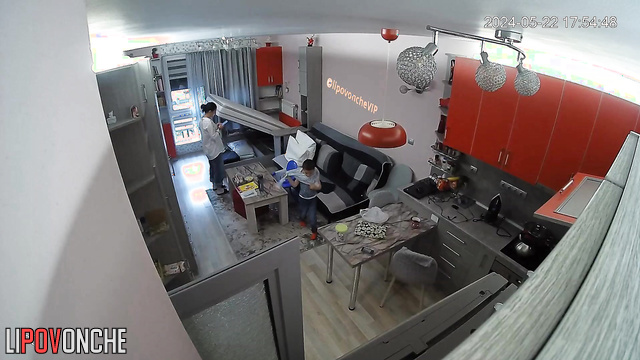 Naughty girl slowly gets ready for a date (hidden cam in her flat)