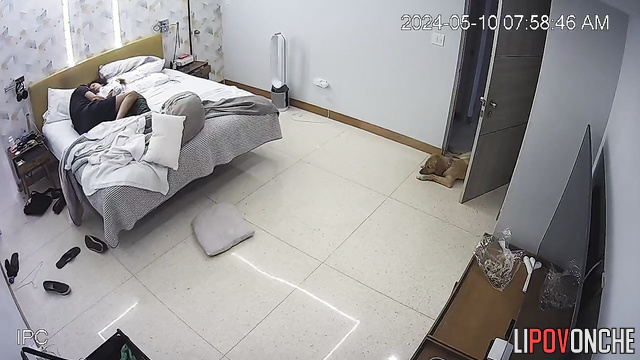 The couple took the 69 position and fucked on the bed