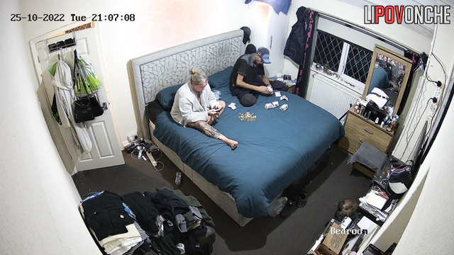 Juicy blonde counting her husband's salary after he arrival
