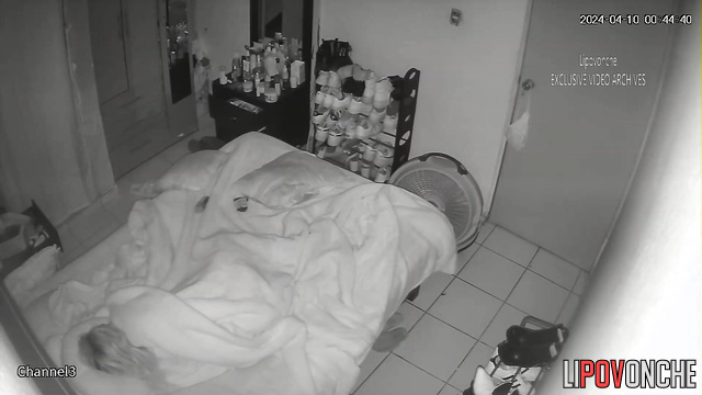 Sad blonde having fun with her fingers under the blanket