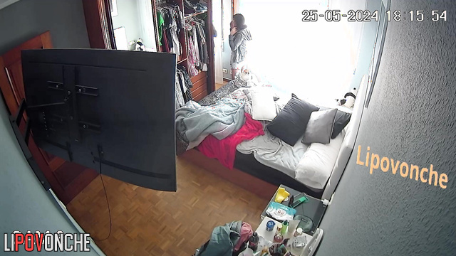 She's getting ready for work with a huge dick on her mind