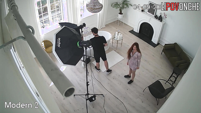 Babe dressed so sexy for a photo shoot (want hidden cam)