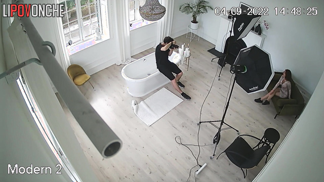 Babe dressed so sexy for a photo shoot (want hidden cam)