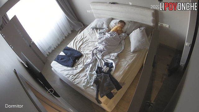 Chick getting ready for work, trying not to wake up a relative
