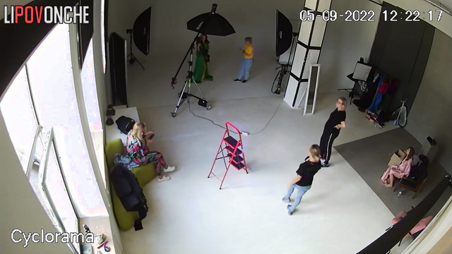 Pregnant woman taking part in birthday photoshoot