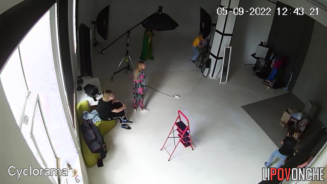 Pregnant woman taking part in birthday photoshoot
