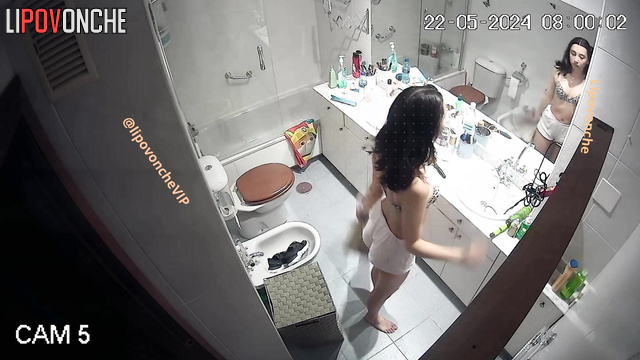 Sexy girl dresses up for a cool student party