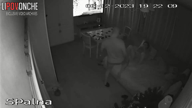 Couple having oral sex instead of TV watching
