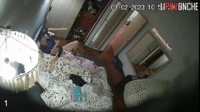 Stepfather helped her to cum with a sex toy and fingers