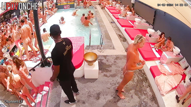 Different people fucking each other at the pool party