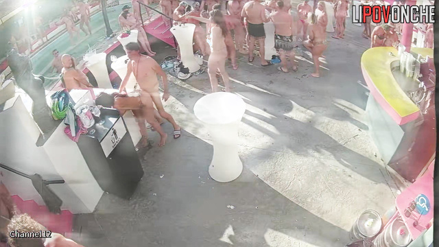 Nudist party is going hot - they will start fucking