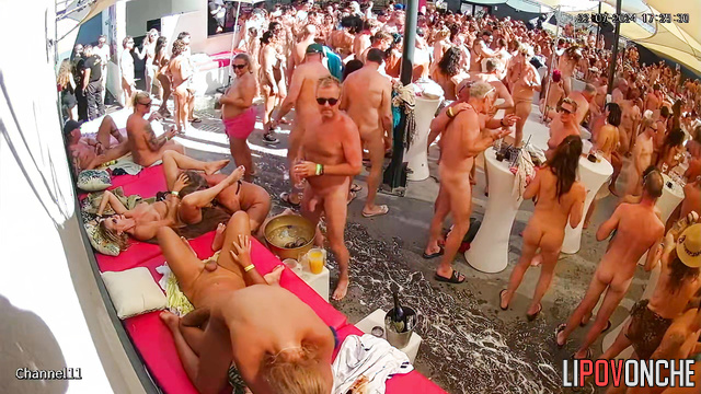 Crazy people fucking each other after summer party