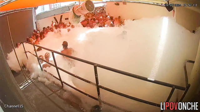 Interesting encounters with dancing people in foam