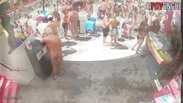 Pool party ended hot (random people fucked each other)
