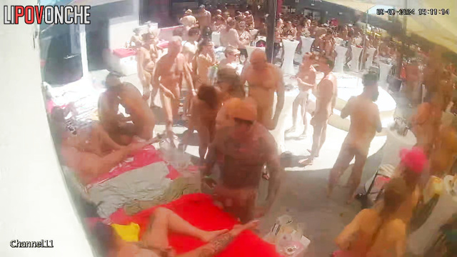 Interesting party without clothes in the morning