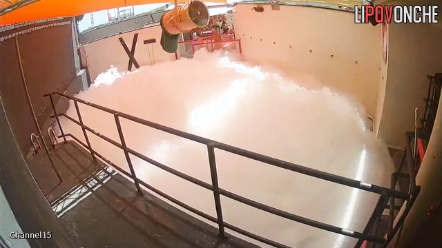 People in foam dancing and fucking at the same time (pool)