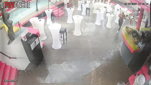 Ugly old farts dancing during adult party (pool scenes)