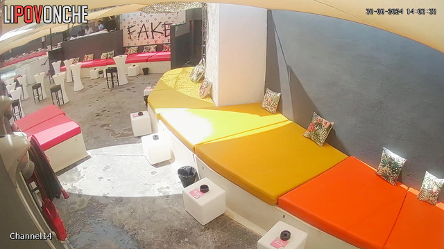 Different people enjoying adult games near the pool