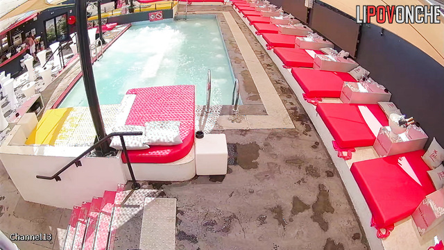 Someone fixed a hidden camera inside (pool party)
