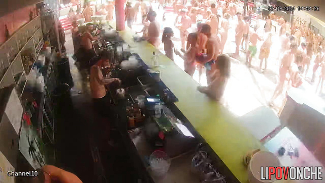 Hot summer party - all people dancing naked right now