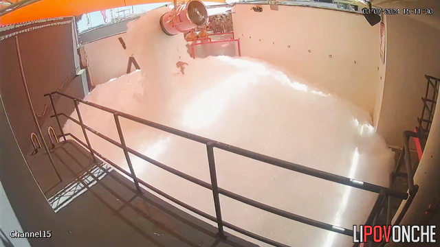 Different people dancing naked in the foam right now (pool)