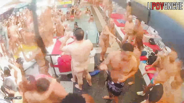 Naked ladies and gentlemen fucking during the party