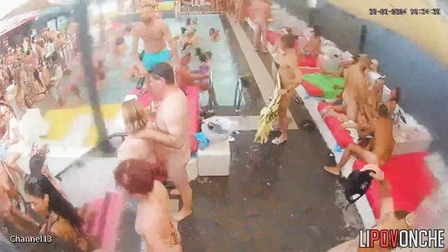 Naked ladies and gentlemen fucking during the party