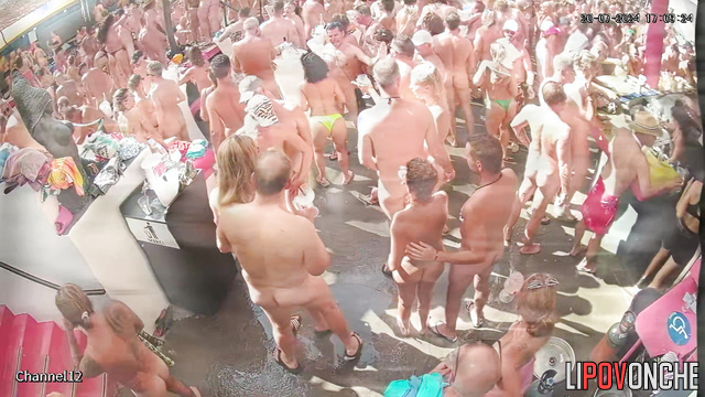 Swinger pool party with dancing, fucking and drinking