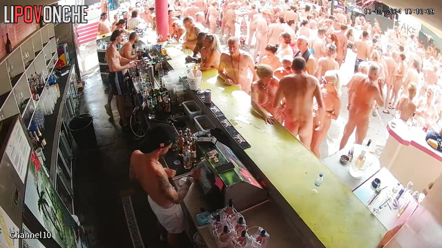 Hot summer orgy - swingers having fun in the club