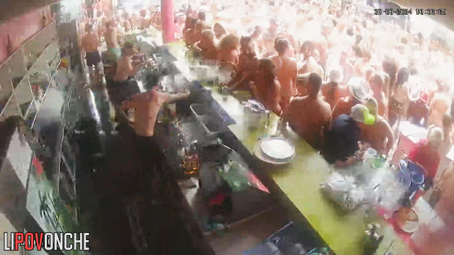 Massive summer adult party - people having fun right now