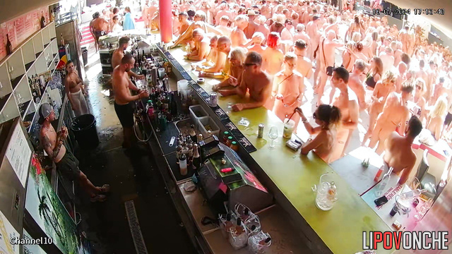 Hot summer adult party with random guys and girls