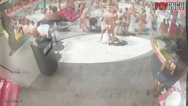 Shameless people dancing naked and fucking right now (sex in pool)