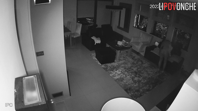 Skinny sexy blonde called for a prostitute in the living room
