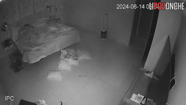 Couple decided to fuck in the night (sweet sudden sex)