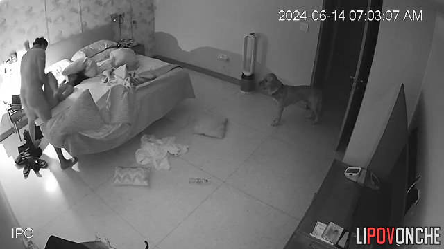 Couple decided to fuck in the night (sweet sudden sex)