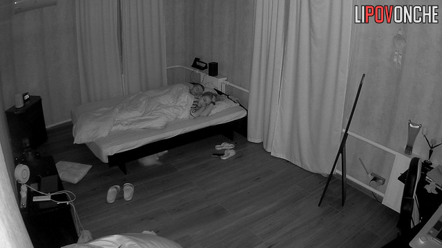 The couple changed their clothes and went to bed naked