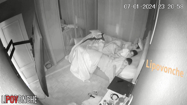 Sex happened right before the relatives arrived (night video)