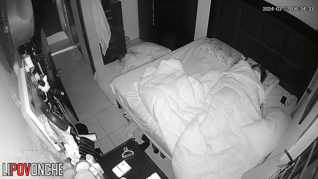Pretty chubby girl dressing adter night masturbation