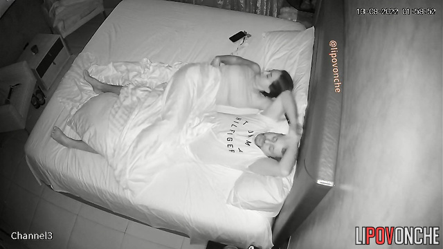 He just wanted to sleep, but wife seduced him and make him fuck her till orgasm