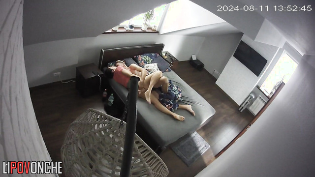 Sweet couple having a great time in the bed (watch it)