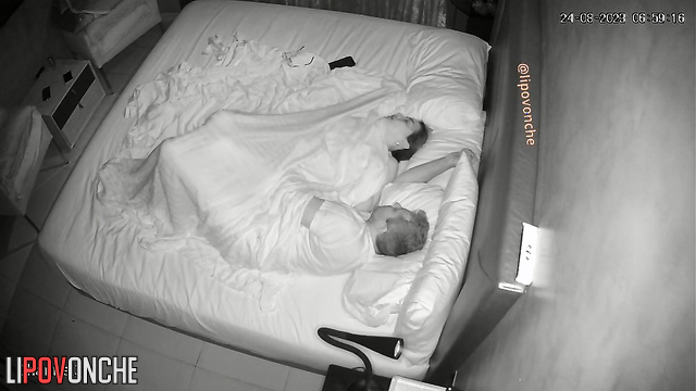 This couple loves to surprise each other in the bed