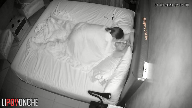 This couple loves to surprise each other in the bed