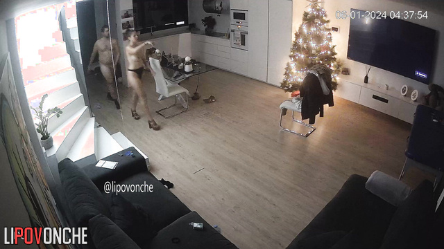 Christmas atmosphere, blowjob and fucking in one video