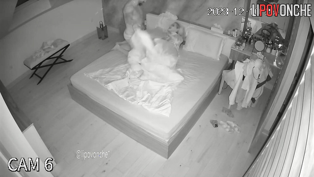 The couple got excited and had good sex on the bed