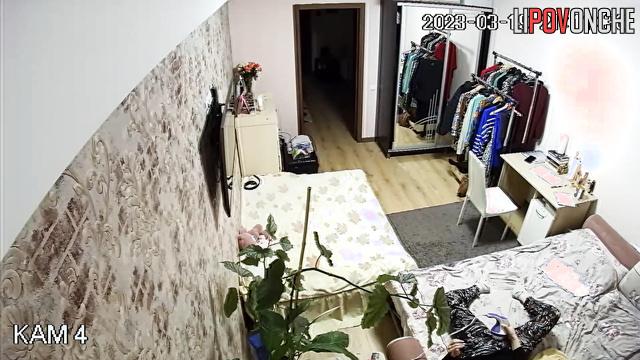 Brunette bought a cool sex toy and now playing with it