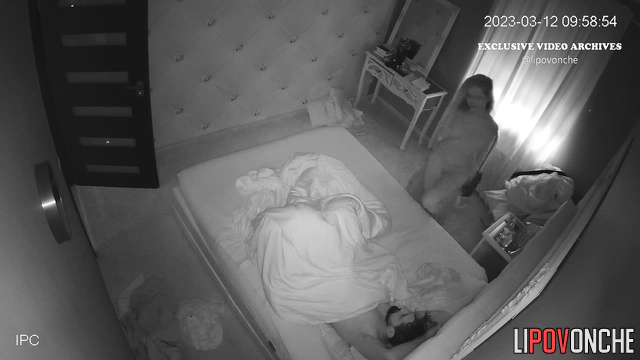 Couple enjoying each other's sexy bodies / night video